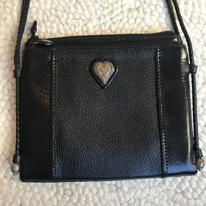 Brighton city organizer crossbody leather bag